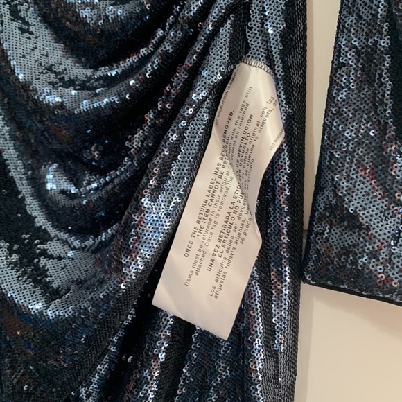 Dress The Population Lolita Sequin Long Sleeve Minidress NWT Size M - Picture 8 of 8